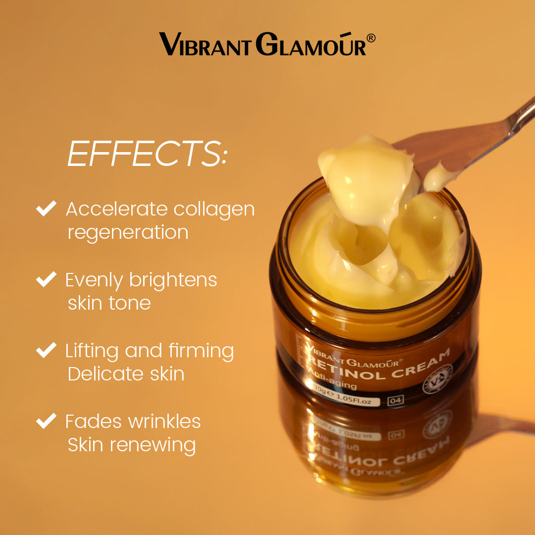 VibrantGlamour Retinol Face Cream Anti Aging, Retinol Hydrating Firming & Revitalizing Cream Anti-Wrinkle