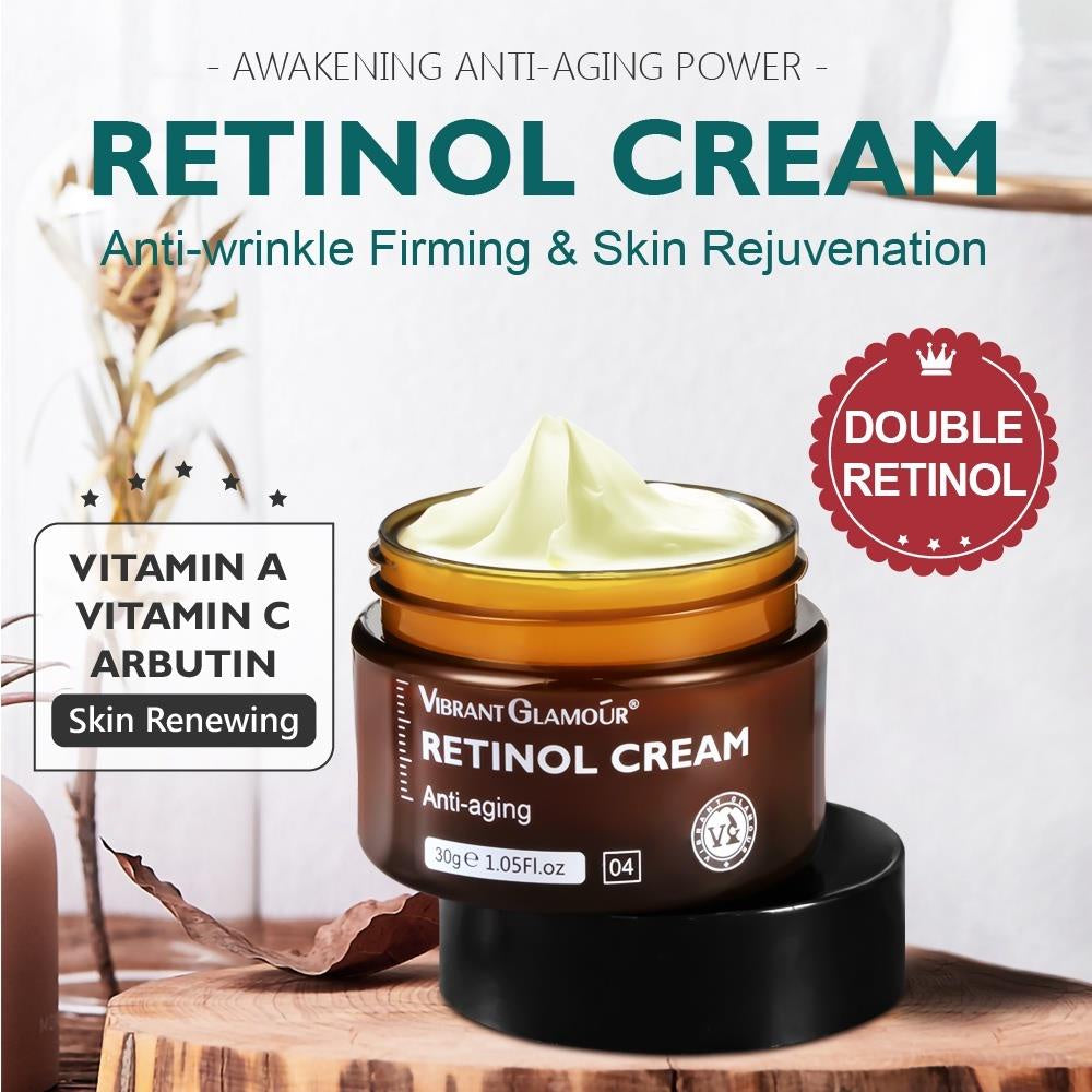 VibrantGlamour Retinol Face Cream Anti Aging, Retinol Hydrating Firming & Revitalizing Cream Anti-Wrinkle