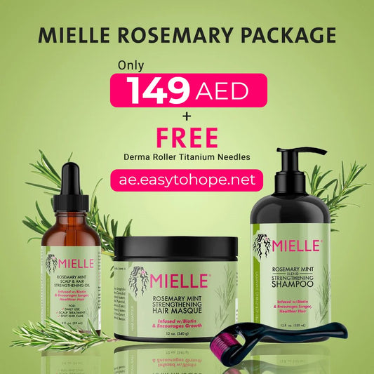 Mielle Organics Rosemary Mint Strengthening 4 in 1 Bundle set