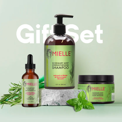 Mielle Organics Rosemary Mint Strengthening 4 in 1 Bundle set