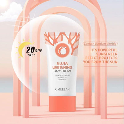 GMEELAN Gluta Whitening Lazy Cream Long Make Up Bright Skin Moisturizing 30G