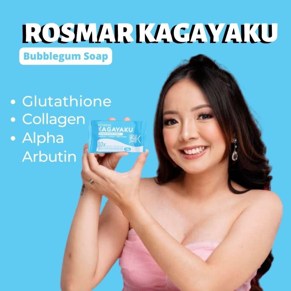 ROSMAR KAGAYAKU BUBBLEGUM SOAP 10X INSTANT WHITENING PIMPLE AND SCAR REMOVER