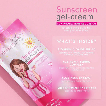 Brilliant Skin Sunscreen Gel Cream SPF30 -50g