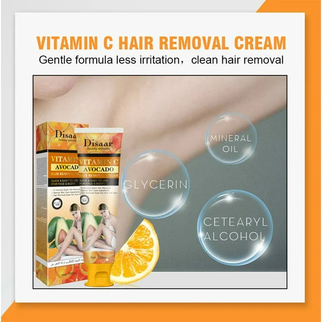 Disaar Vitamin C Avocado Hair Removal Cream - 100ml