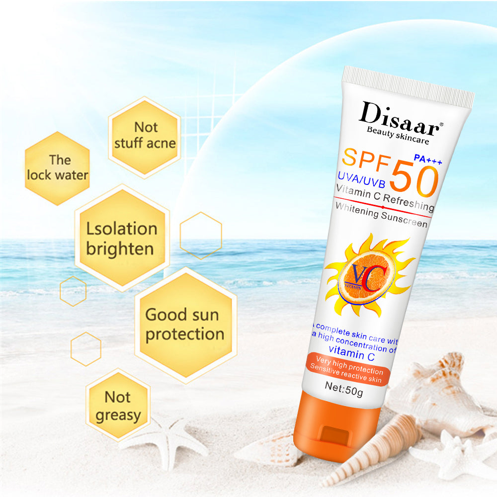 Disaar Spf50 Vitamin C Refreshing Whitening Sun Cream - 50g