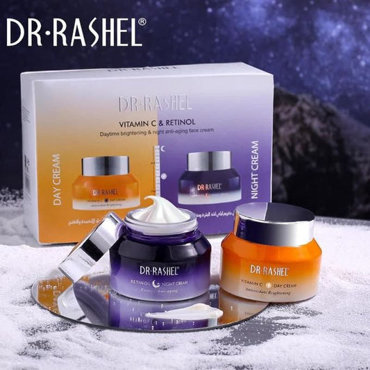 Dr.Rashel Vitamin C Day Cream & Retinol Night Cream - 2x50g