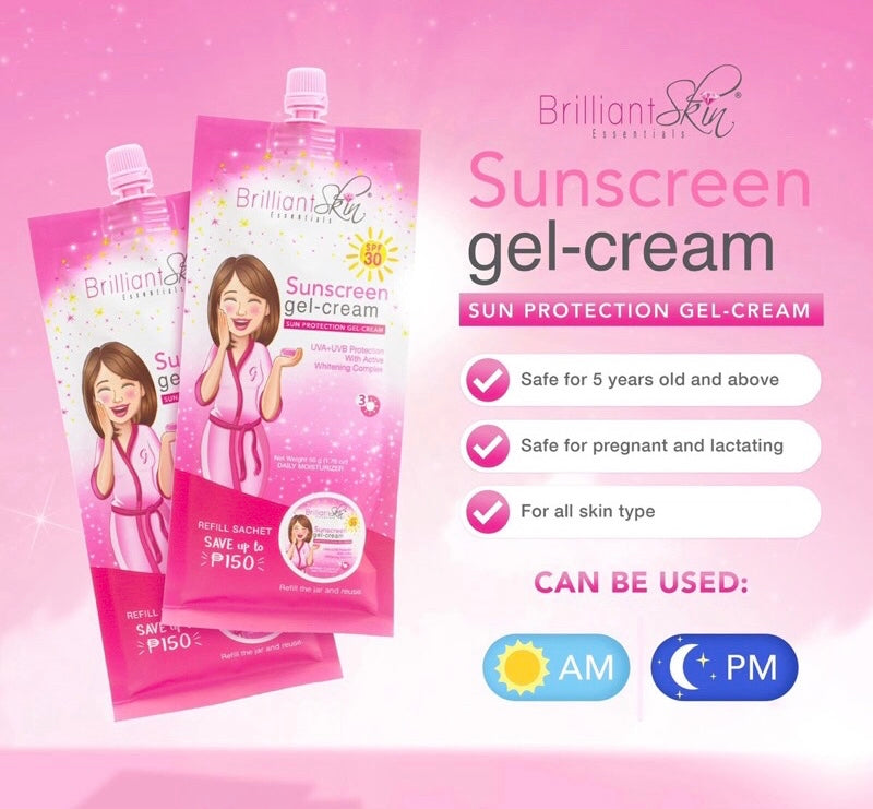 Brilliant Skin Sunscreen Gel Cream SPF30 -50g