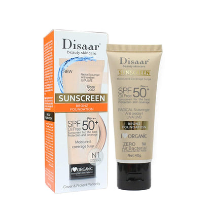 Disaar Sunscreen Bronzface Foundation Spf50+ - 40g