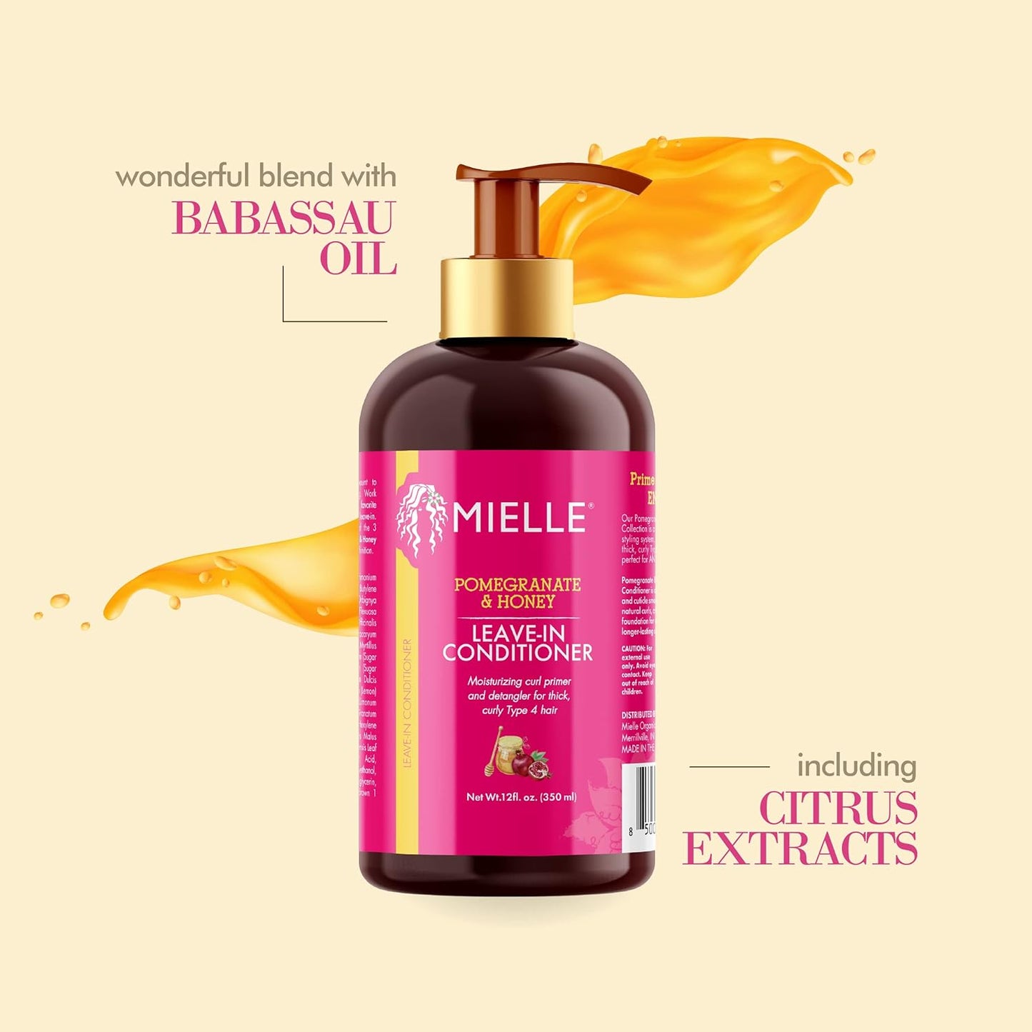 Mielle Pomegranate & Honey Leave-in Conditioner - 355ml