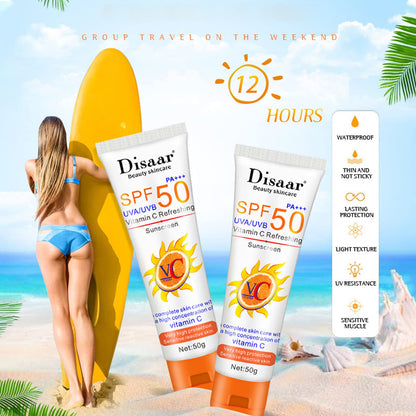 Disaar Spf50 Vitamin C Refreshing Whitening Sun Cream - 50g