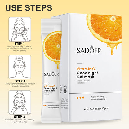 Sadoer Vitamin C Good night Gel Mask - 4mlx20pcs