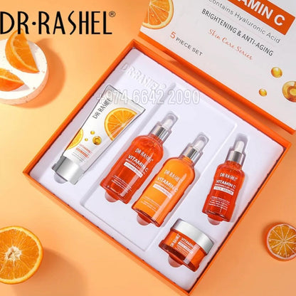 Dr.Rashel Vitamin C Brightening & Anti-aging Skin Care Series - 5pcs Set