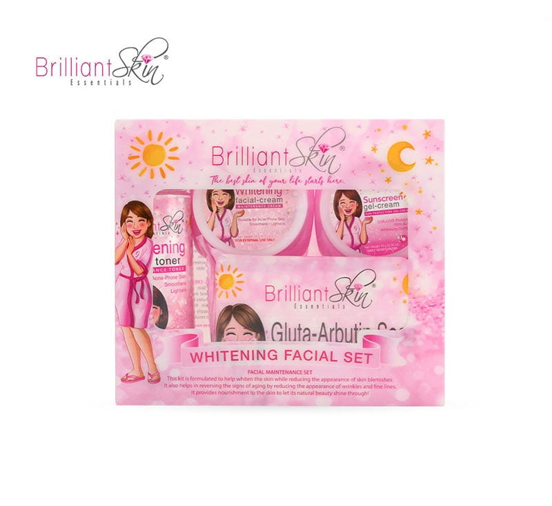 Brilliant Skin Essentials Whitening Facial Set - 4 in 1