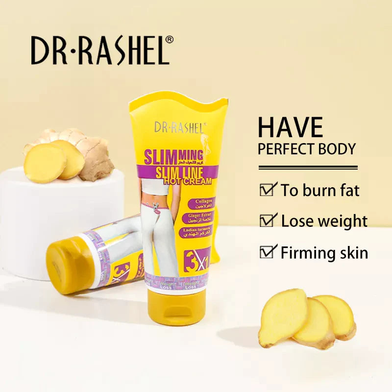 Dr.Rashel Slimming Slim Line Hot Cream _ Ginger Extract, Collagen & Indian Turmeric - 150g