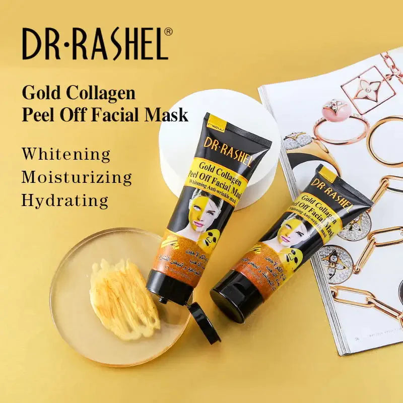 Dr.Rashel Gold Collagen Peel Off Facial Mask Whitening Anti Wrinkle Mask - 120ml