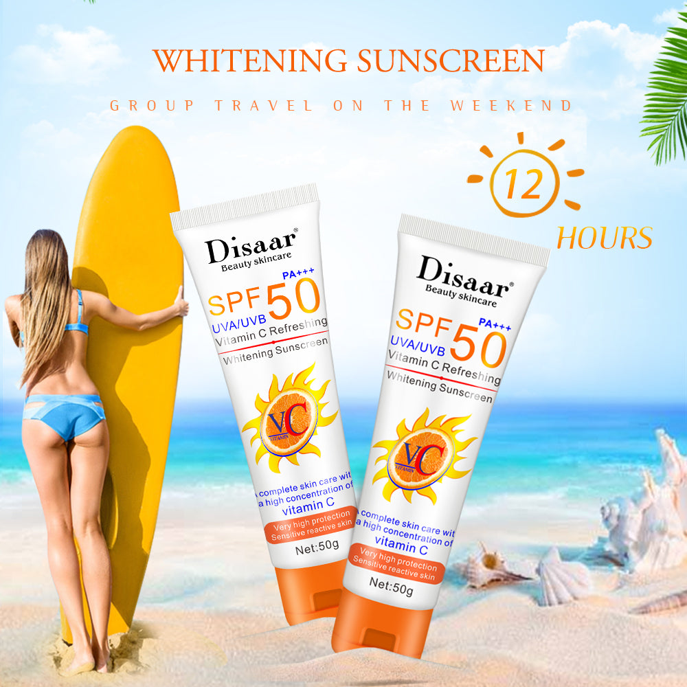 Disaar Spf50 Vitamin C Refreshing Whitening Sun Cream - 50g