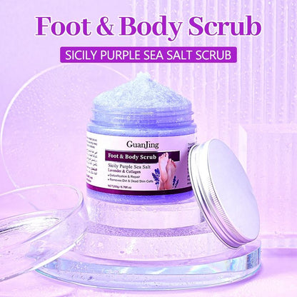 Guanjing Foot & Body Scrub Lavender & Collagen - 200g