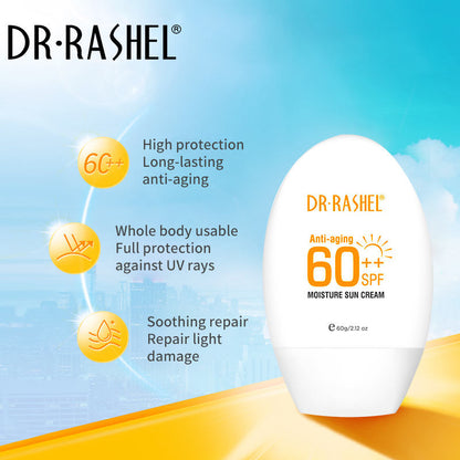 Dr.Rashel Anti Aging 60++spf Moisture Sun Cream - 60g