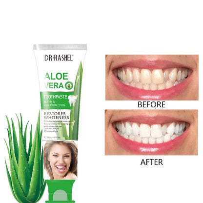 Dr.Rashel Aloe Vera Tooth Paste _ Restores Whiteness - 120g