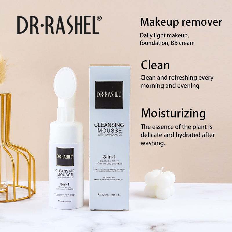 Dr.Rashel Cleansing Mousse With Amino Acids 3 In 1 - 125ml