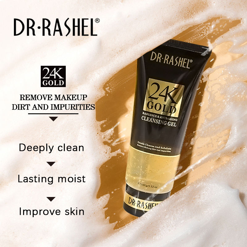 Dr.Rashel 24k Gold Radiance & Anti-aging Cleansing Gel - 100g