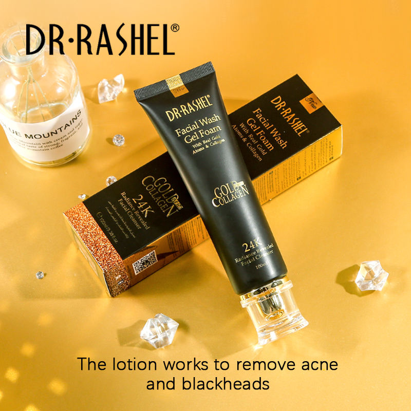 Dr.Rashel Facial Wash Gel Foam Gold And Collagen 24k - 100ml