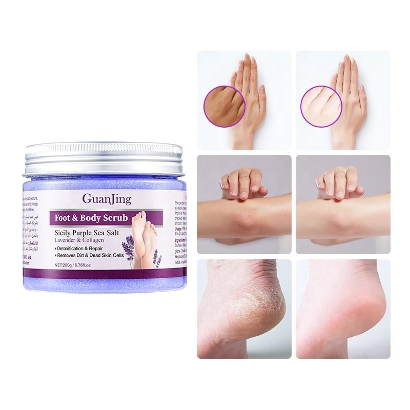 Guanjing Foot & Body Scrub Lavender & Collagen - 200g