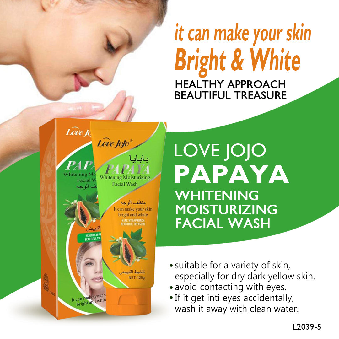 Love Jojo Papaya Whitening Moisturizing Facial Wash - 120g