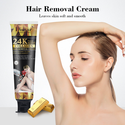 Disaar 24k Pure Gold Collegen Hair Removal Cream - 100ml