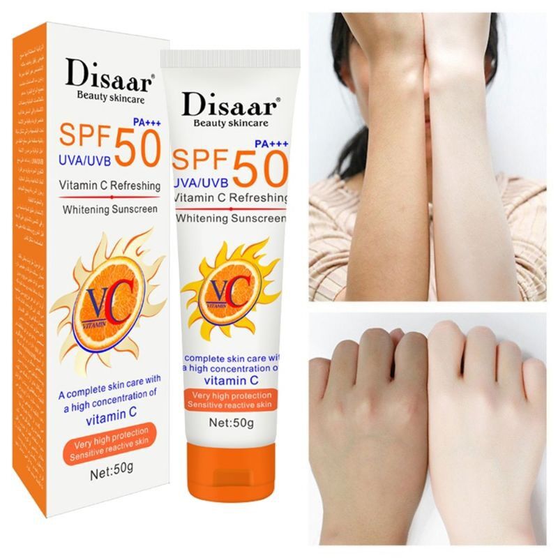 Disaar Spf50 Vitamin C Refreshing Whitening Sun Cream - 50g