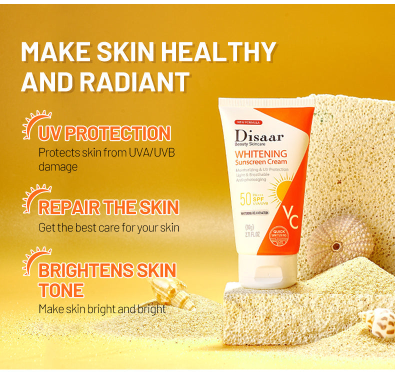 Disaar Vitamin C Whitening Whitening Sunscreen Cream - 80g