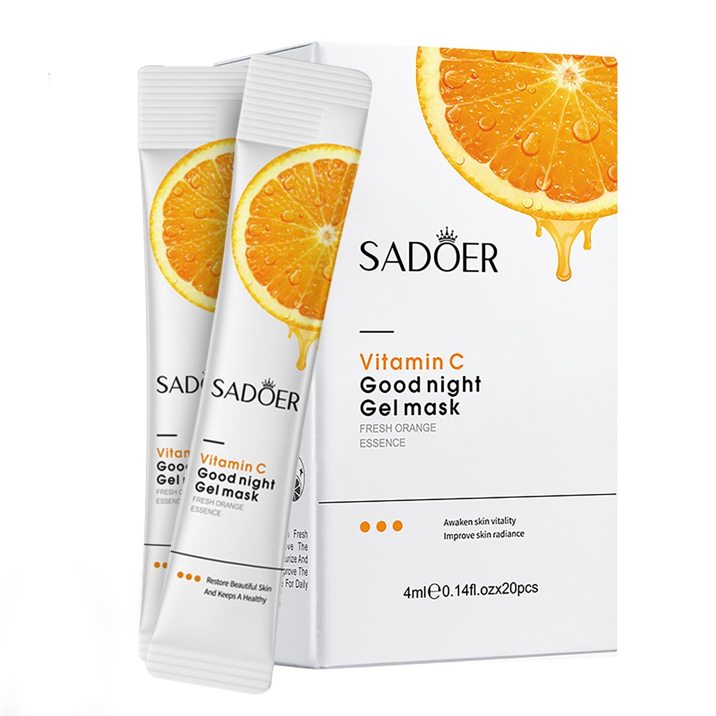 Sadoer Vitamin C Good night Gel Mask - 4mlx20pcs