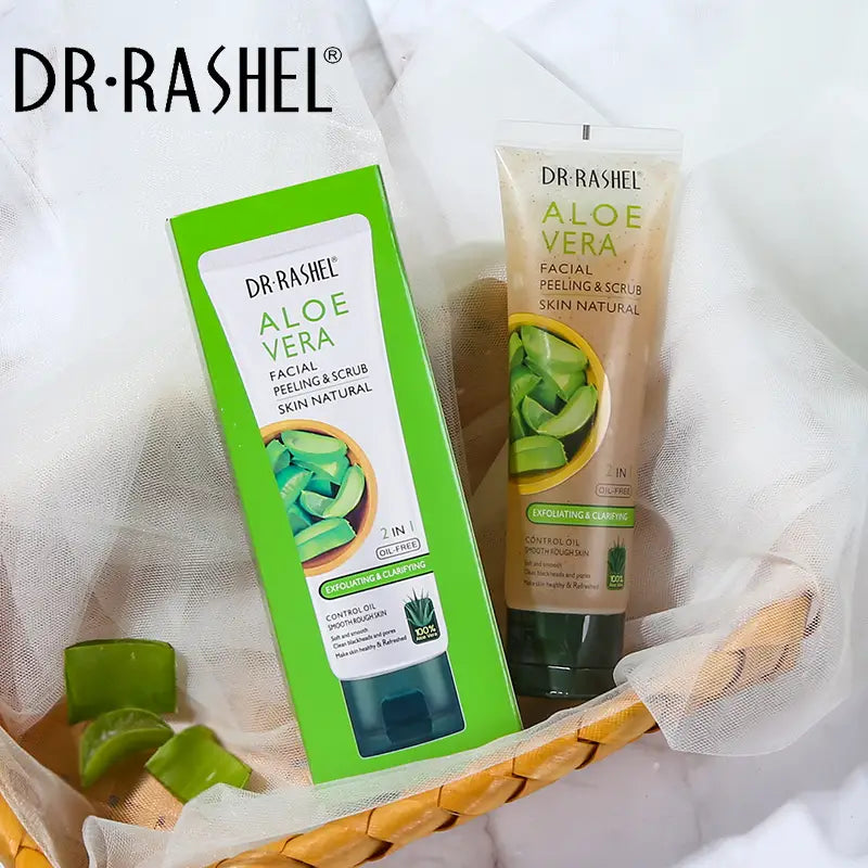 Dr.Rashel Aloe Vera Facial Peeling & Scrub 2 In 1 - 100g