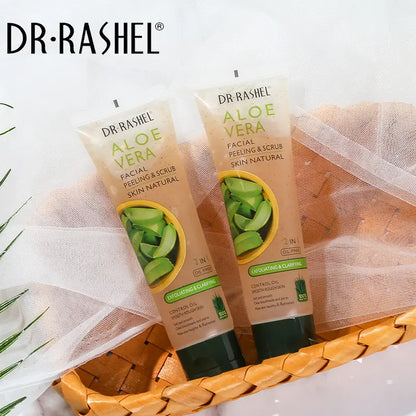 Dr.Rashel Aloe Vera Facial Peeling & Scrub 2 In 1 - 100g