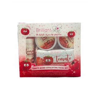 Brilliant Skin Tomato Micro Exfoliating Facial Set - 4 in 1