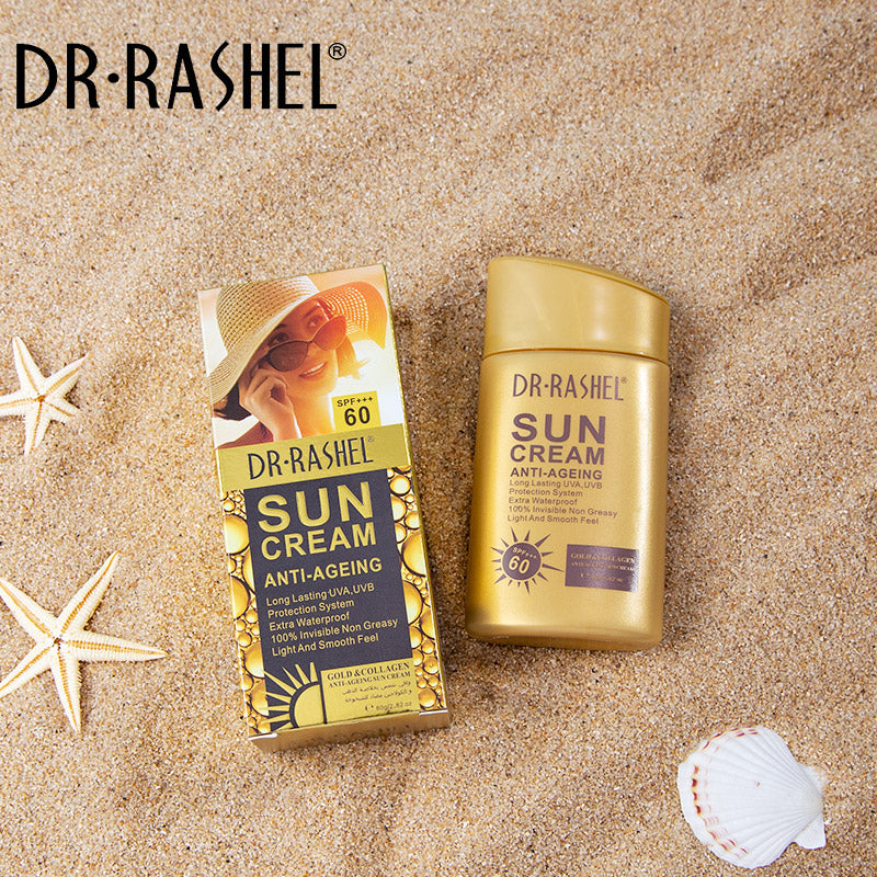 Dr.Rashel Spf60 Sun Cream Gold & Collagen Anti-aging - 80g