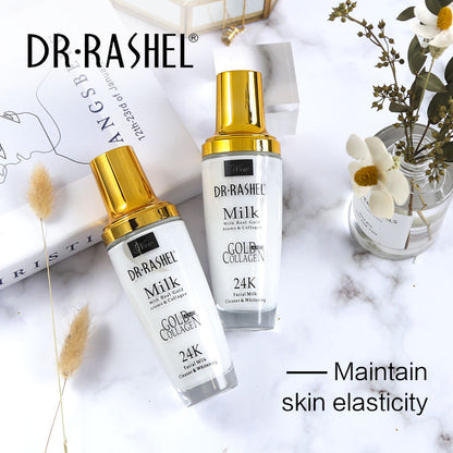 Dr.Rashel Milk With Real Gold Atoms & Collagen _ Facial Milk Cleaner & Whitening - 100ml