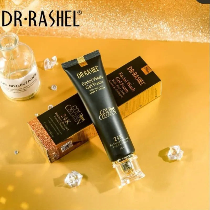 Dr.Rashel Facial Wash Gel Foam Gold And Collagen 24k - 100ml