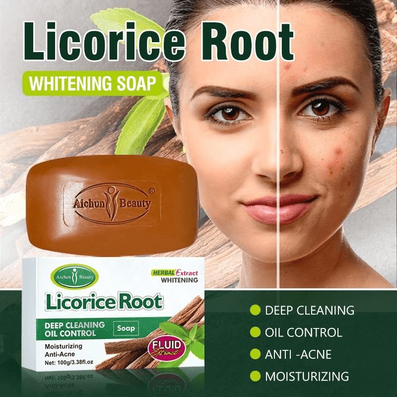 Aichun Beauty Licorice Root Deep Cleansing Soap - 100g