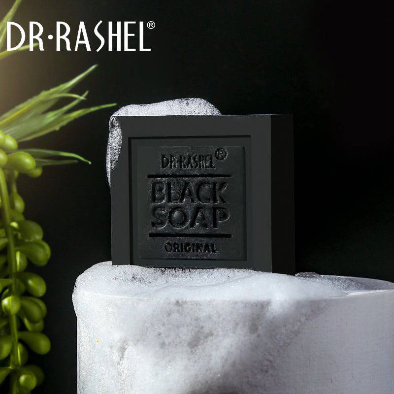 Dr.Rashel Black Soap Collagen & Charcoals Soap - 100g