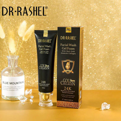 Dr.Rashel Facial Wash Gel Foam Gold And Collagen 24k - 100ml