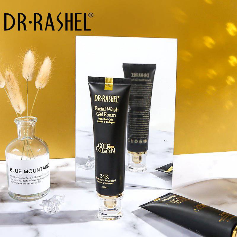 Dr.Rashel Facial Wash Gel Foam Gold And Collagen 24k - 100ml