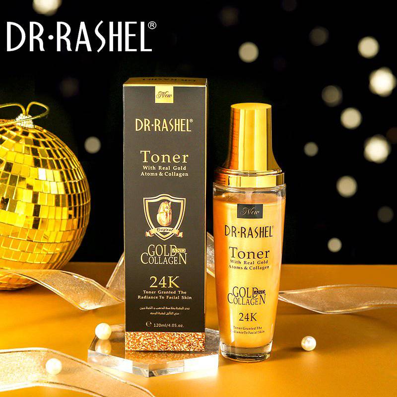 Dr.Rashel Toner With Real Gold Atoms & Collagen Gold And Collagen - 120ml