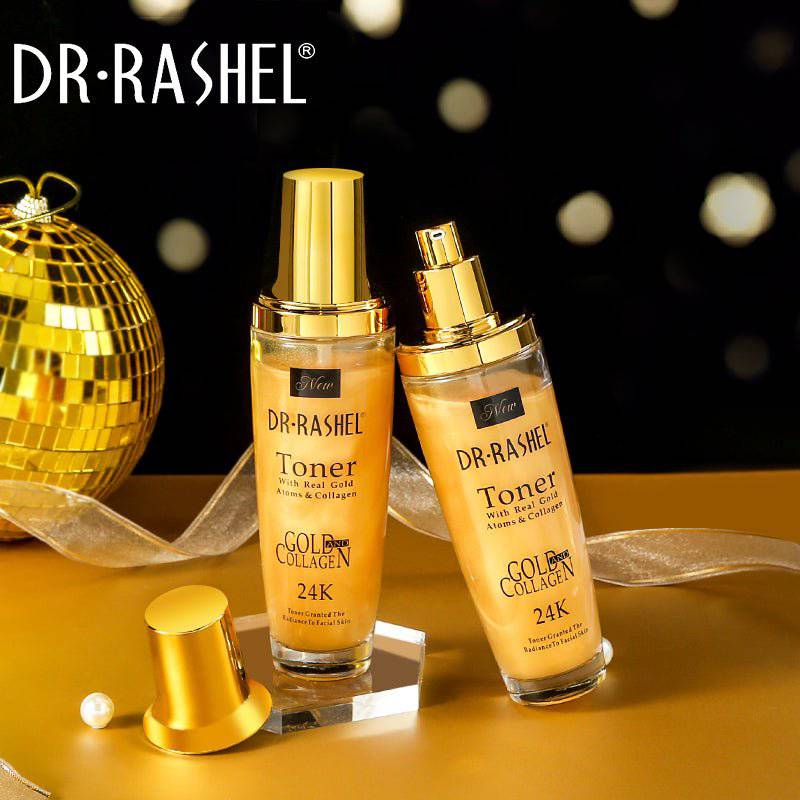 Dr.Rashel Toner With Real Gold Atoms & Collagen Gold And Collagen - 120ml