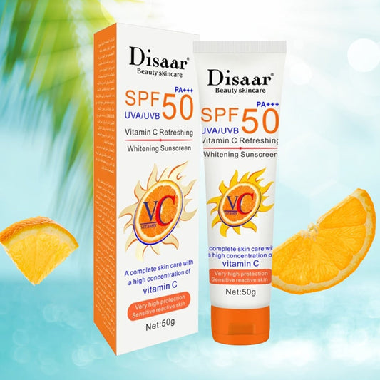 Disaar Spf50 Vitamin C Refreshing Whitening Sun Cream - 50g