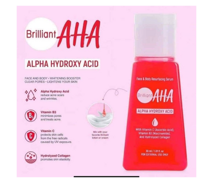 Brilliant Aha Alpha Hydroxy Acid - 30ml