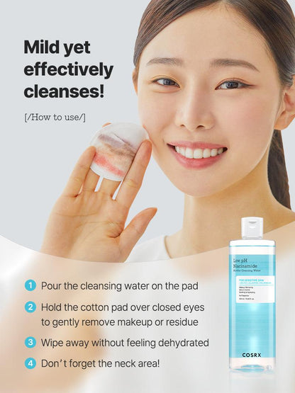 Cosrx Low pH Niacinamide Micellar Cleansing Water - 400ml